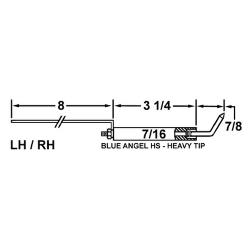 Electrode BLUE ANGEL  HVY TIP CW 57A (2PK) - Crown