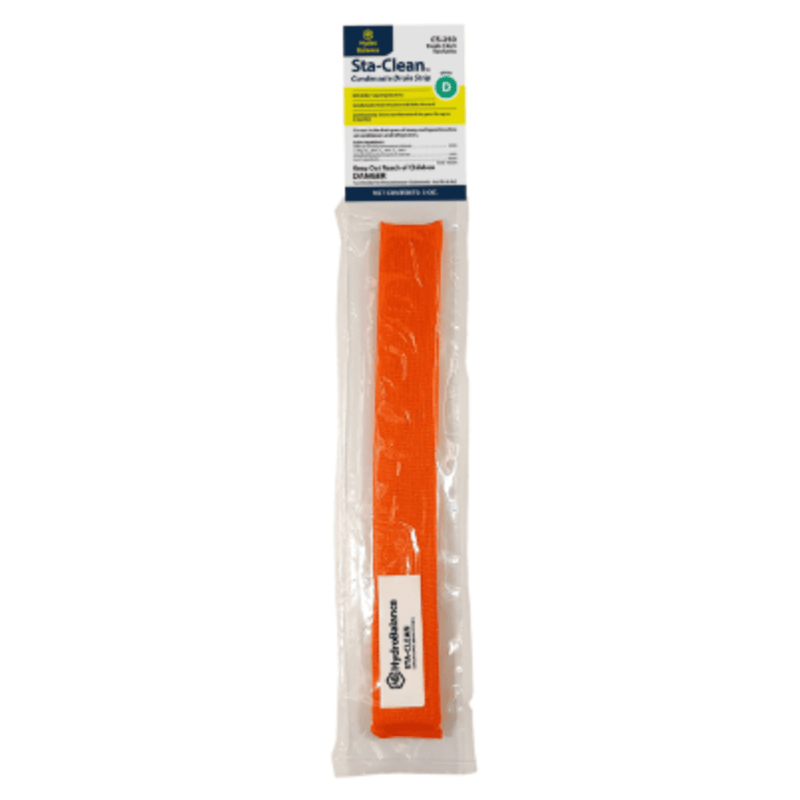 Nettoyant pour bac à condensats Sta-Clean Pan Strips 1 bande, 3-5 tonnes, (paquet de 12) - HydroBalance