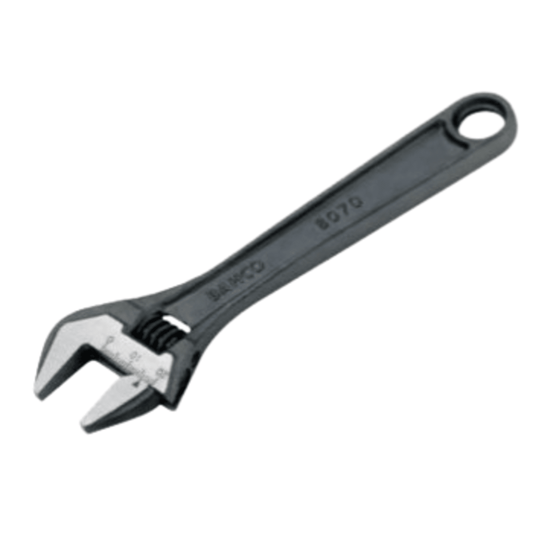Bahco 8070RUS,  6" SAE Adjustable Industrial Black Finish Wrench