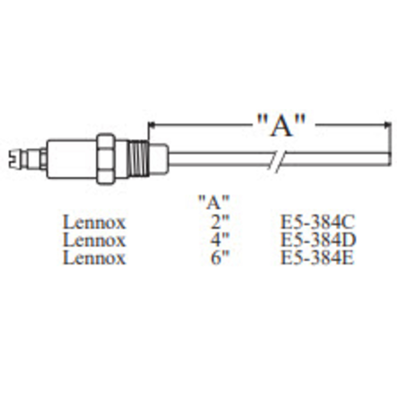 Electrode LENNOX 22426  1pk (Crown Replacement for WP-E5-384D)