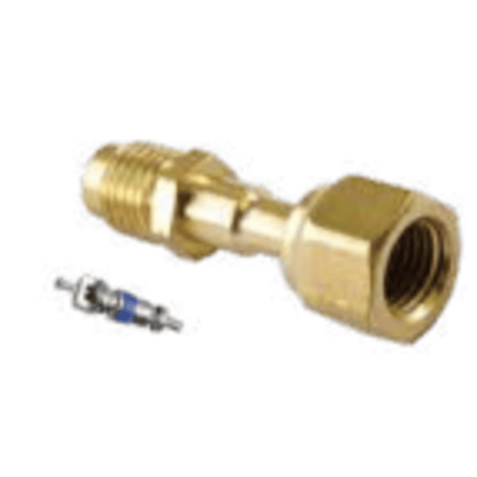 CD1454/2 - C&D - straight connector- forged 1/4" flare nut x 1/4" m. 2PK