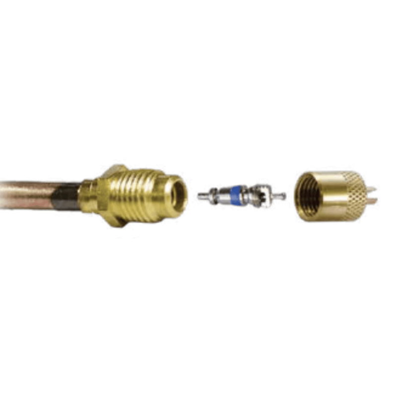 Vanne d'accès 1/4" évasée avec extension de tube en cuivre 1/4", CD2250 6PK - C&D
