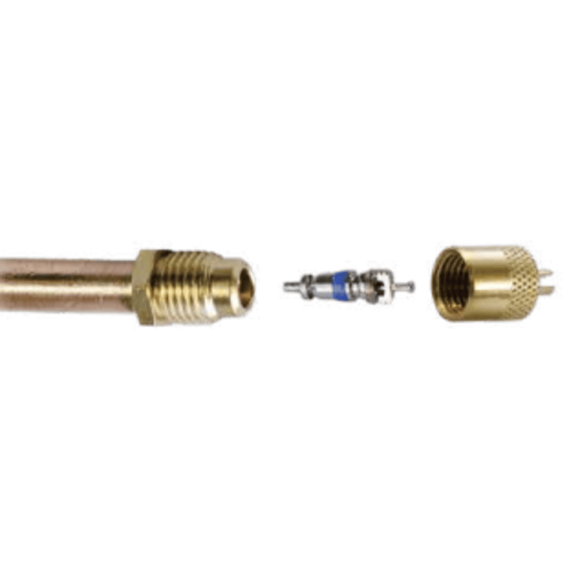 Vanne d'accès 1/4" mâle évasée avec raccord d'accès D.E. 5/16" CD2250 6 pièces - C&D
