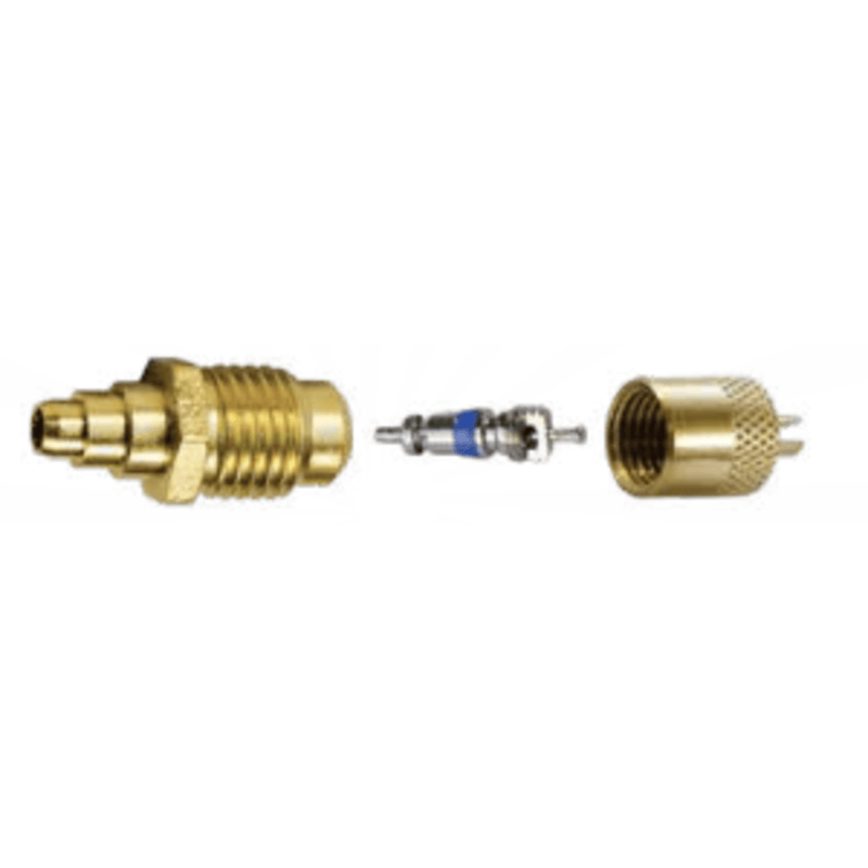 Access Valve 1/4" m. flare access body, solder end 6PK - C&D