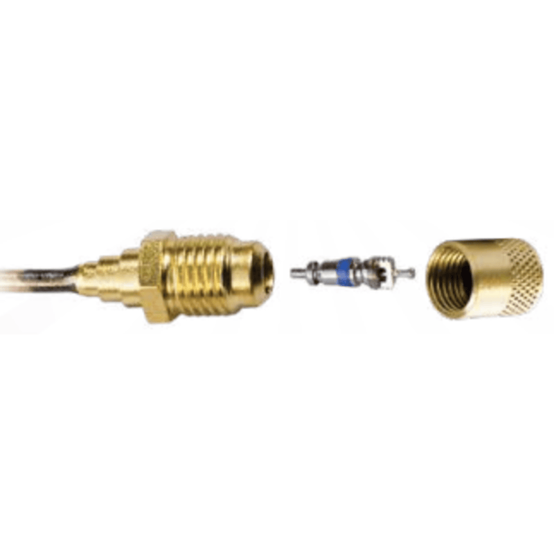 Vanne d'accès 1/4" mâle évasé avec tube prolongateur en cuivre 1/4", CD2245 6PK - C&D