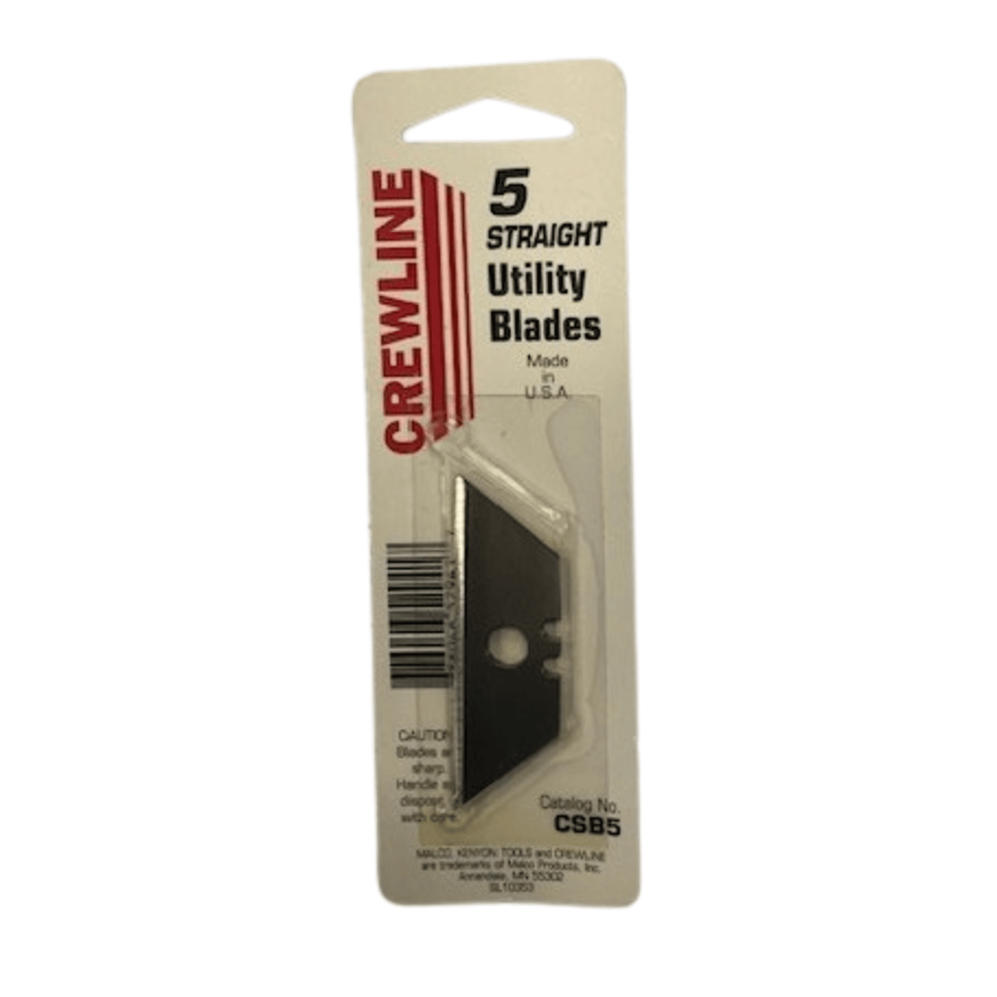 Malco CSB5, Utility Blades, 5PK