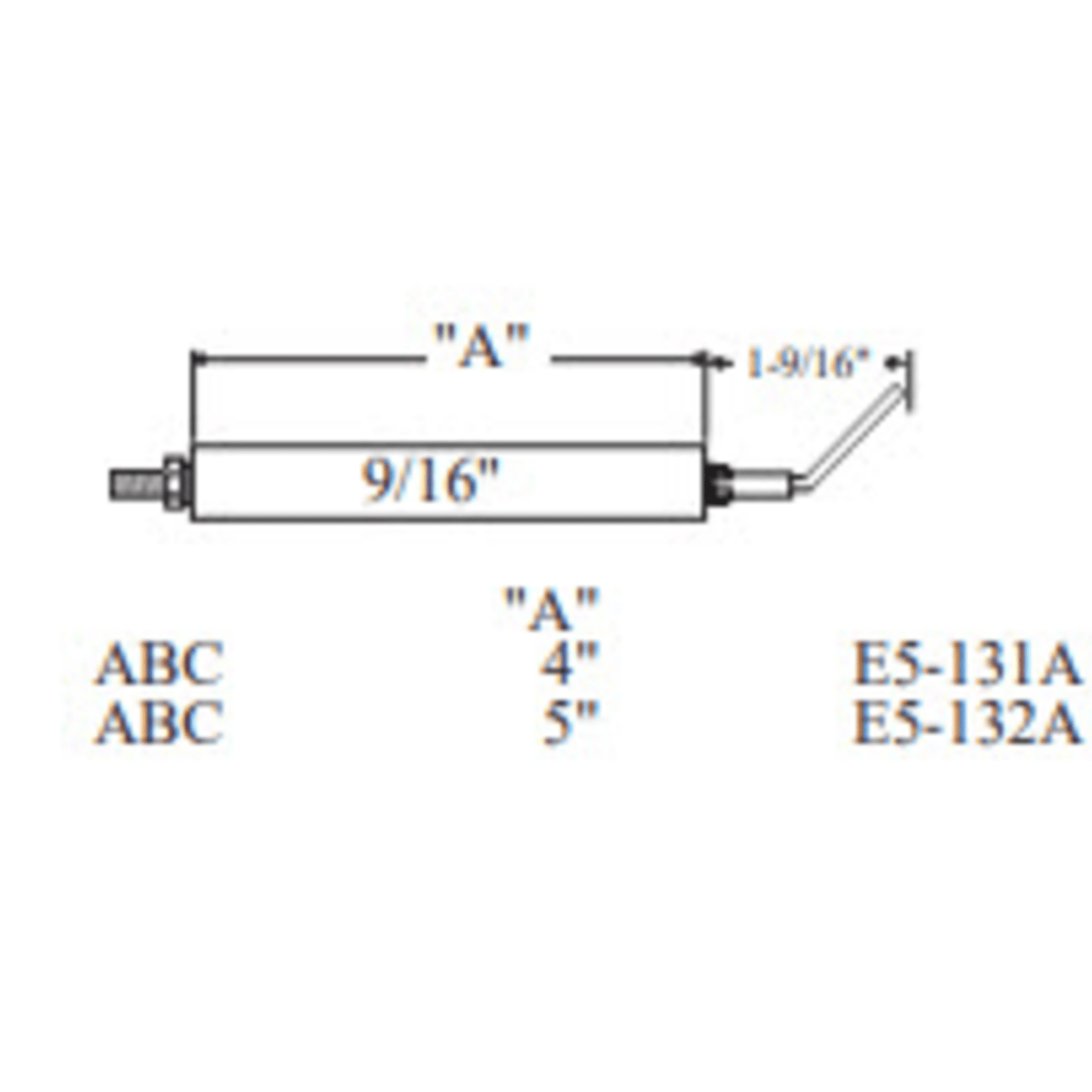 E5-131A-2PK - Westwood - 131A, ABC Electrode 2pk