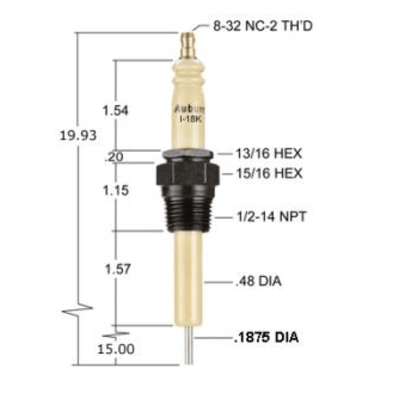 I-18K - Allumeur (CS12972) (Paquet de 40) - Auburn