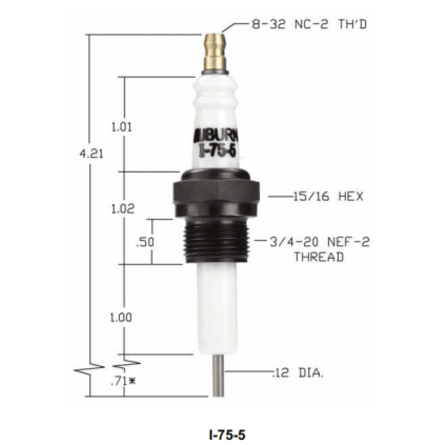 I-75-5 - Auburn - Igniter (CS12949) (40PK)