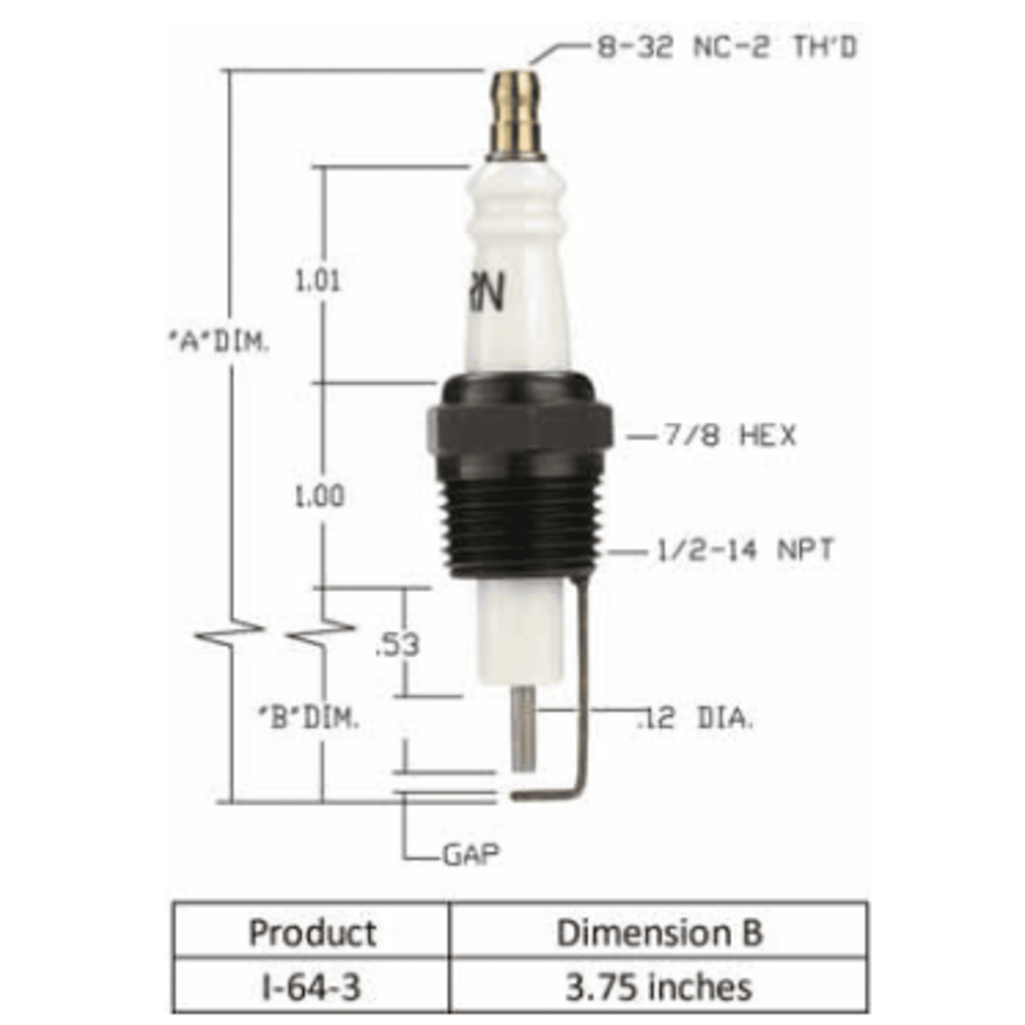 I-64-3 - Auburn - Igniter (CS12959) (40PK)