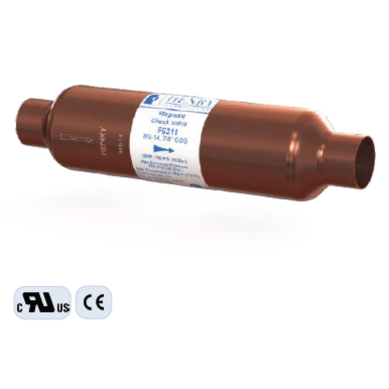 Clapet Magni-Chek - MS-50 - Pour tube de 3-1/8" de diamètre extérieur - Henry