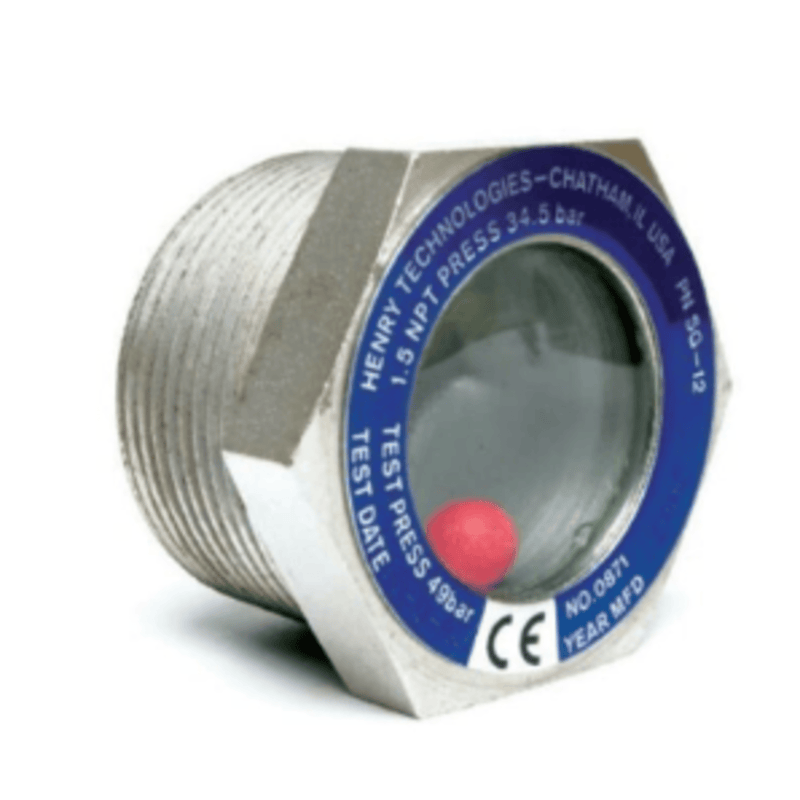 Sight Glass, 1 MPT - 25mm Clear Lens - Float Ball - Henry
