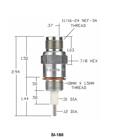 SI-180 - Allumeur blindé (CS13023) (Paq. de 20) - Auburn
