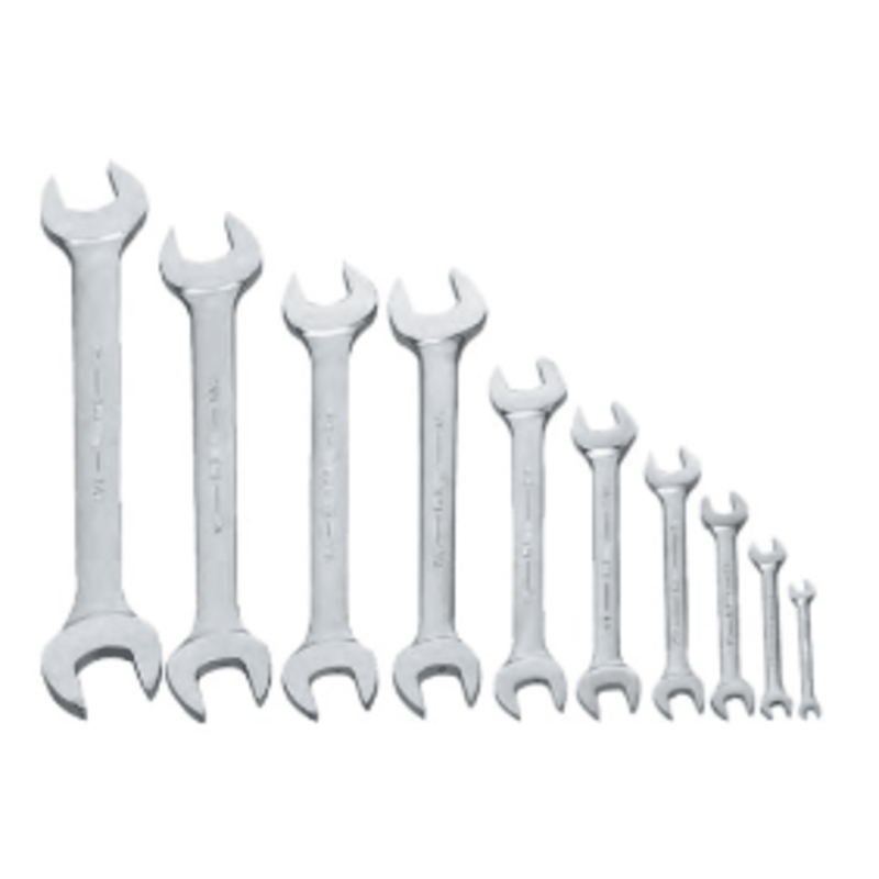 Open End Wrench Set, 10 pc SAE Double Head  - Williams