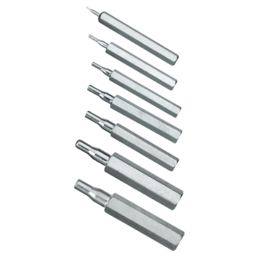 Refco T9881609, 21000 Swaging tool set, 7 pieces, ø1/8" - 1/2"