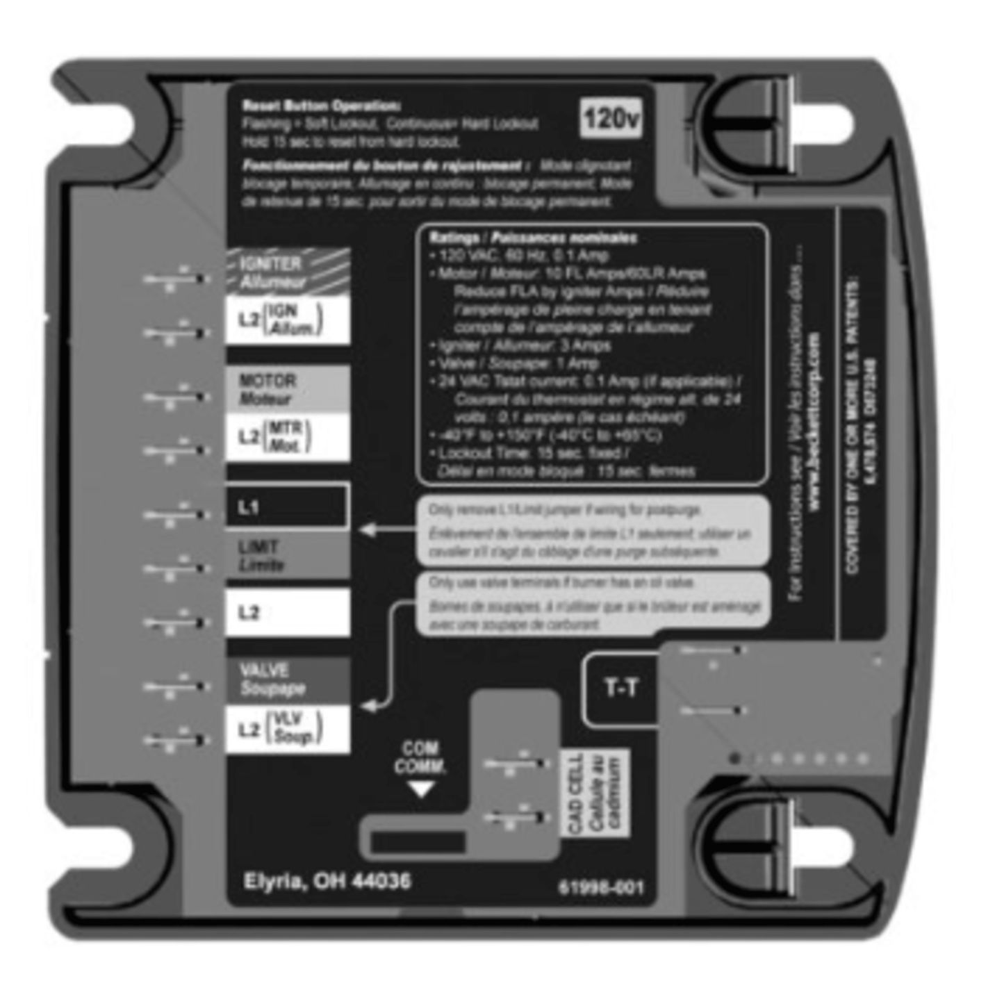 Beckett  7575P054MU,  GeniSys® 120V Oil Burner Control