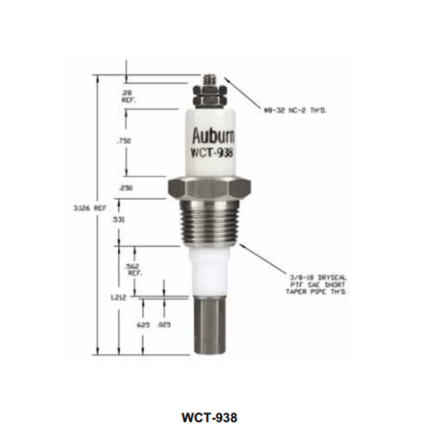 WCT-938 - Auburn - Liquid Level Sensor (CS13086) (20PK)