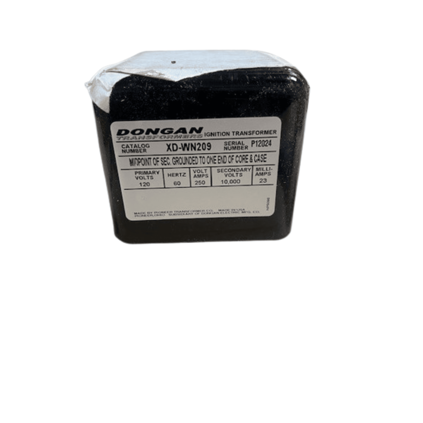 Dongan XD-WN209, Ignition Transformer P120 S10000 WAYNE