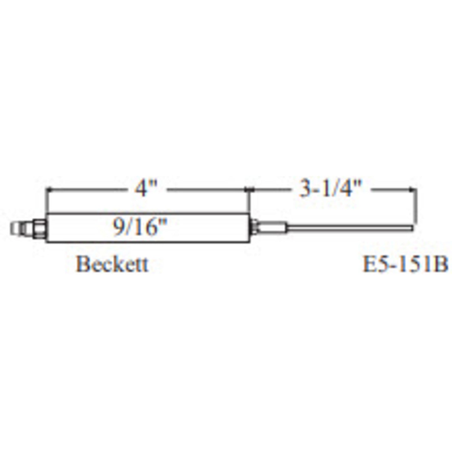 WP-E5-151B- Beckett Electrode 2PK