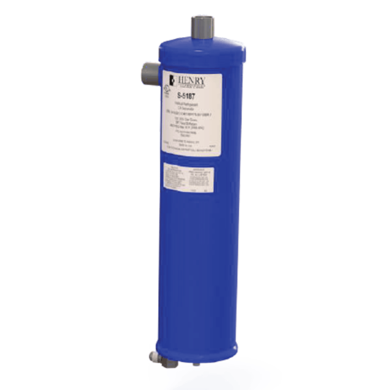 Oil Separator, 1-1/8 ODS, 3/8 FL Return - 28.575mm - Helical Welded - Henry