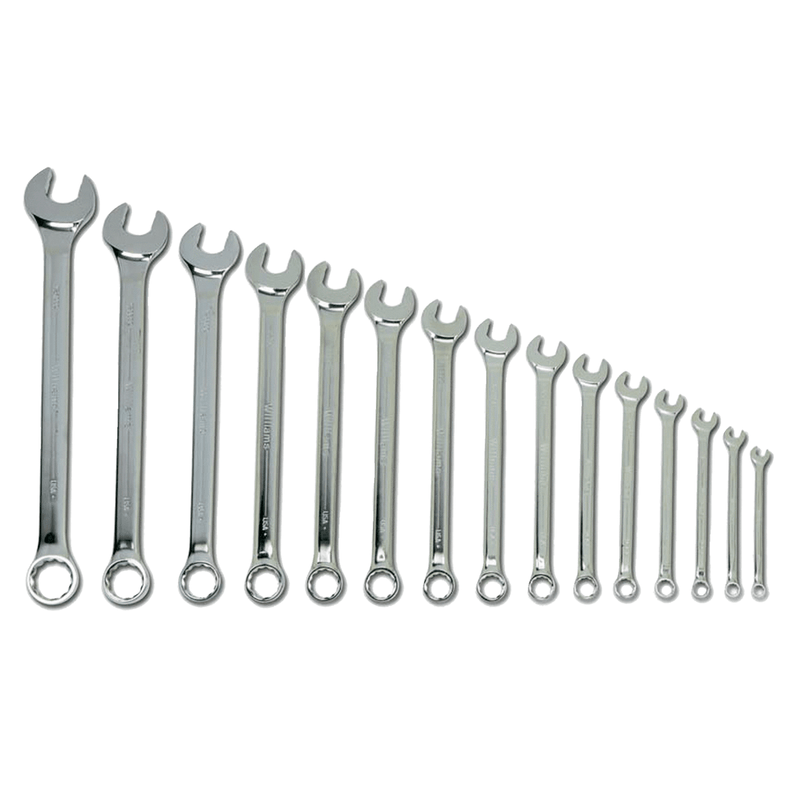Combination Wrench Set, 15 pc SAE SUPERCOMBO - Williams