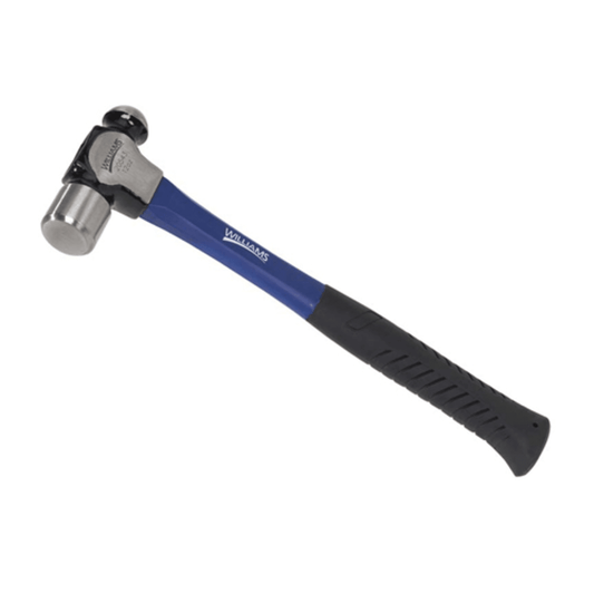 Williams 20544, 16 oz Ball Pein Hammer with Fiberglass Handle with Cushion Grip